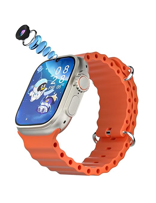 S9 Ultra 4G Android Smartwatch [4GB RAM/64GB ROM] – Dual Camera, SIM Card Support & Play Store (Master Edition + Free Strap)