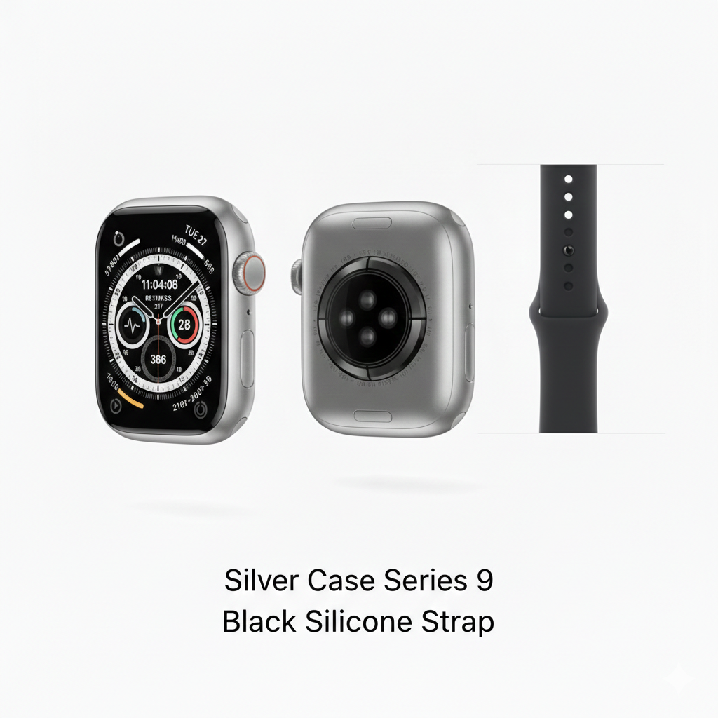 Series 9 Smartwatch 45mm – Ultra-Slim Edge-to-Edge Display, Premium Edition with Original Box | Free Extra Strap | Express Shipping