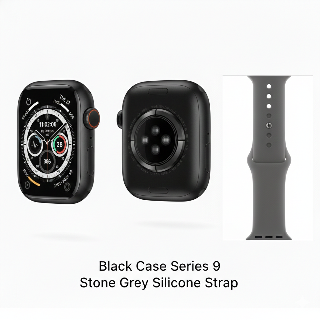 Series 9 Smartwatch 45mm – Ultra-Slim Edge-to-Edge Display, Premium Edition with Original Box | Free Extra Strap | Express Shipping