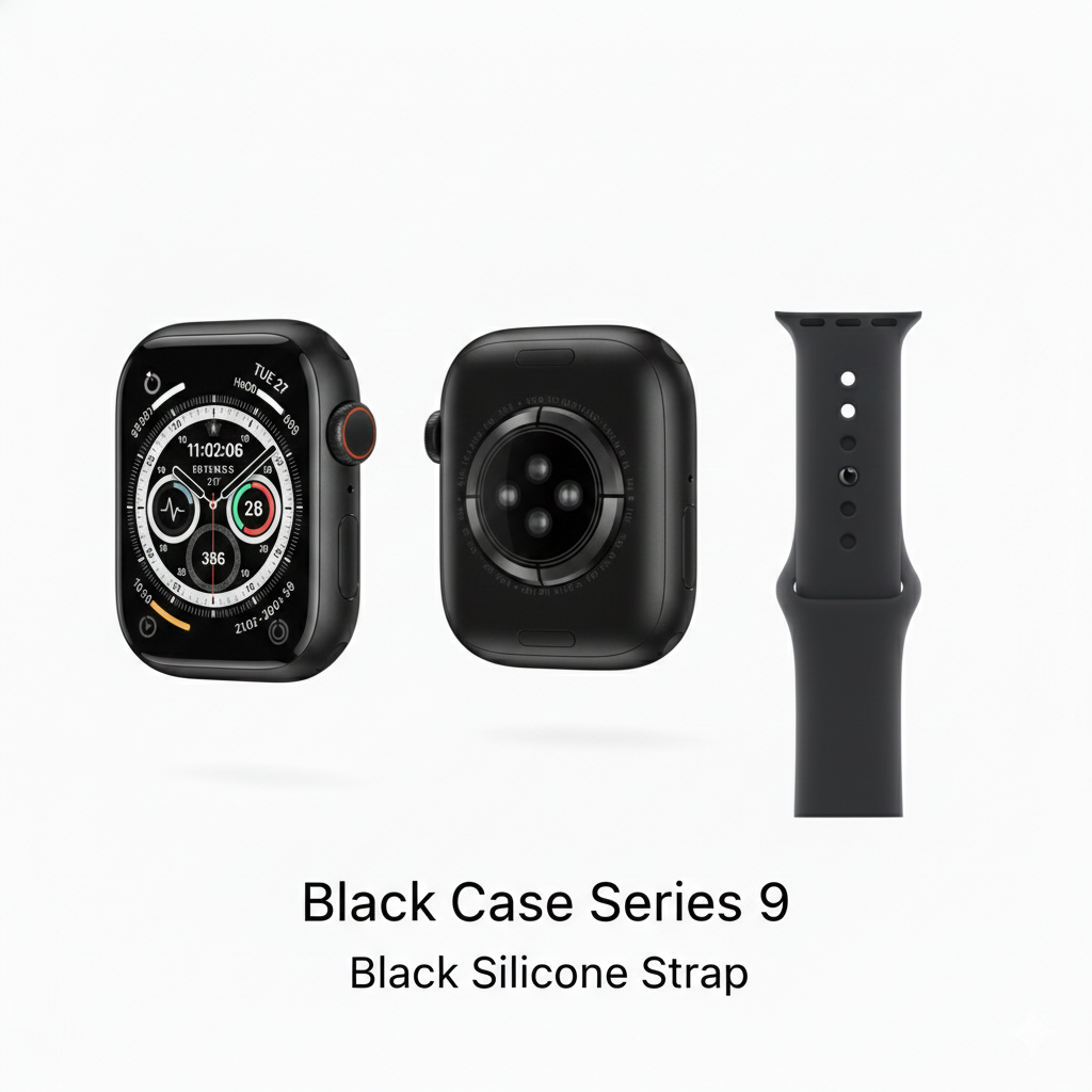 Series 9 Smartwatch 45mm – Ultra-Slim Edge-to-Edge Display, Premium Edition with Original Box | Free Extra Strap | Express Shipping