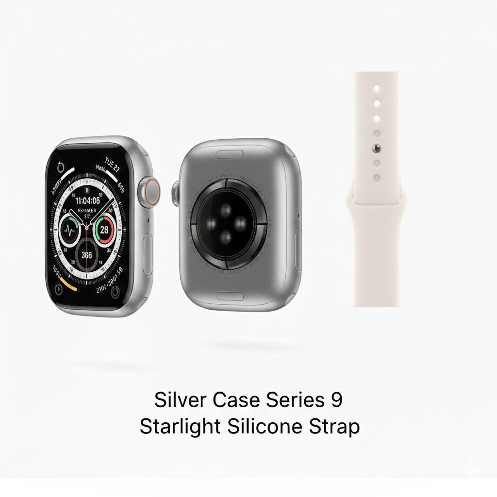 Series 9 Smartwatch 45mm – Ultra-Slim Edge-to-Edge Display, Premium Edition with Original Box | Free Extra Strap | Express Shipping