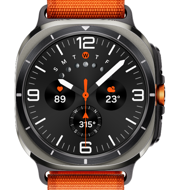 Samsung Galaxy Watch Ultra [Master Edition] – 47mm Rugged Design, Orange Action Button & AMOLED Display