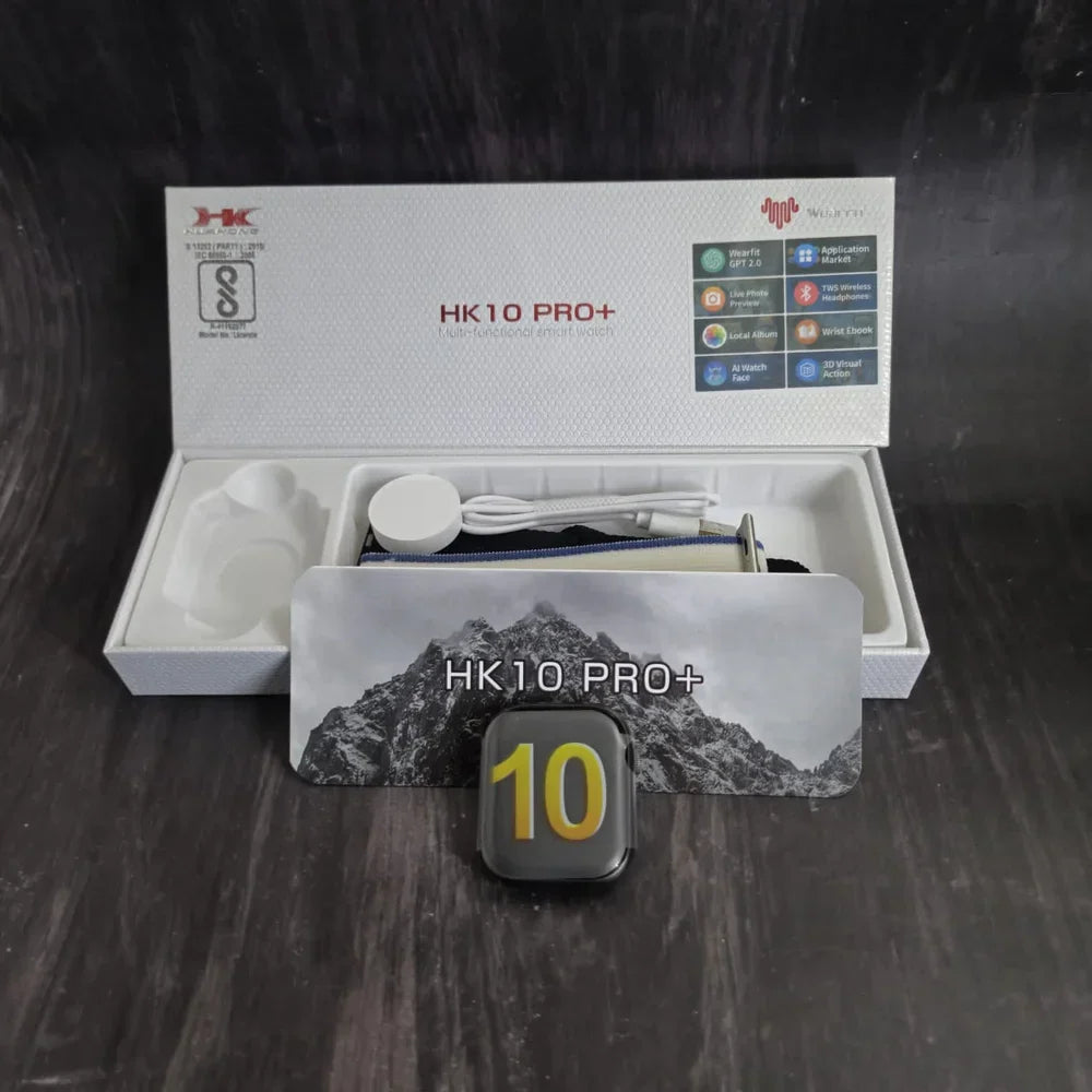 HK 10 Pro MAX+ Smartwatch (46mm) – 2026 Edition with Wearfit Pro & AI Assistant | Fast Shipping