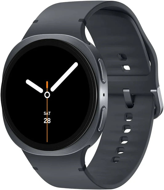 Galaxy Watch 8 – 1.5" AMOLED Screen, Dual Samsung Logo, Bluetooth Calling & Health Tracking (Midnight Black)